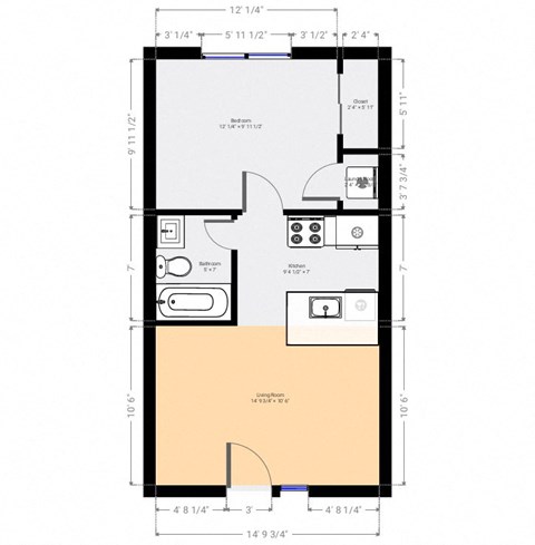 a floor plan of a small house